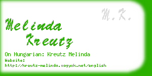 melinda kreutz business card